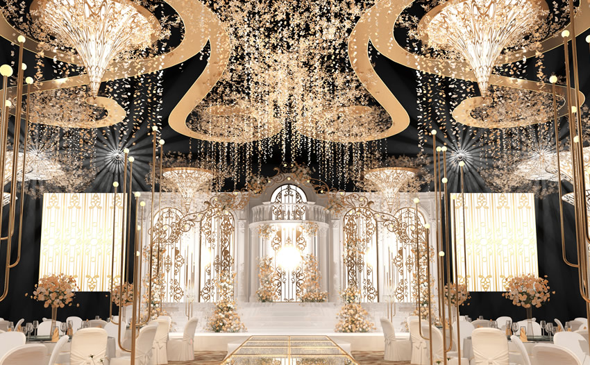 庆元花木兰喜事汇金色大厅效果展示